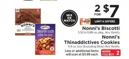 ShopRite Nonni’s Biscotti / Nonni’s Thinaddictives Cookies offer