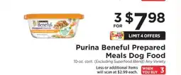 ShopRite Purina Beneful Prepared Meals Dog Food offer