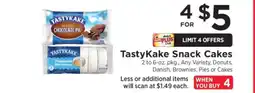 ShopRite TastyKake Snack Cakes offer