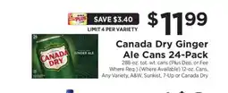 ShopRite Canada Dry Ginger Ale Cans 24-Pack offer