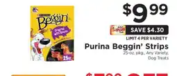 ShopRite Purina Beggin' Strips offer