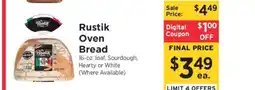 ShopRite Rustik Oven Bread offer