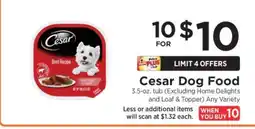 ShopRite Cesar Dog Food offer