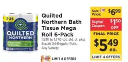 ShopRite Quilted Northern Bath Tissue Mega Roll 6-Pack offer