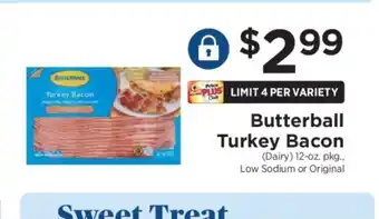 ShopRite Butterball Turkey Bacon offer