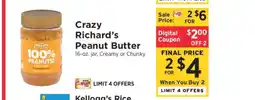ShopRite Crazy Richard’s Peanut Butter offer