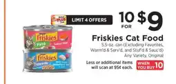 ShopRite Friskies Cat Food offer