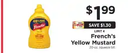 ShopRite French's Yellow Mustard offer