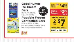 ShopRite Good Humor Ice Cream Bars offer