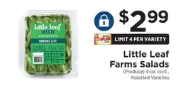 ShopRite Little Leaf Farms Salads offer