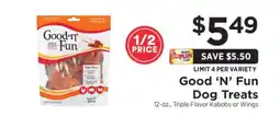 ShopRite Good 'n' Fun Dog Treats offer