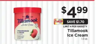 ShopRite Tillamook Ice Cream offer
