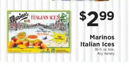 ShopRite Marinos Italian Ices offer