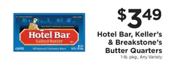 ShopRite Hotel Bar, Keller’s & Breakstone’s Butter Quarters offer
