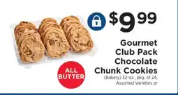 ShopRite Gourmet Club Pack Chocolate Chunk Cookies offer