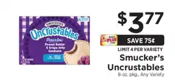 ShopRite Smucker's Uncrustables offer