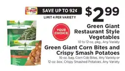 ShopRite Green Giant Vegetables offer