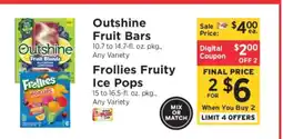 ShopRite Outshine Fruit Bars offer