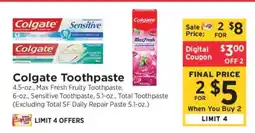 ShopRite Colgate Toothpaste offer