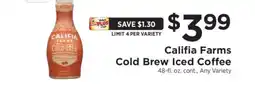 ShopRite Califia Farms Cold Brew Iced Coffee offer