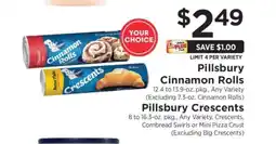 ShopRite Pillsbury Cinnamon Rolls or Crescents offer