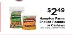 ShopRite Hampton Farms Shelled Peanuts or Cashews offer