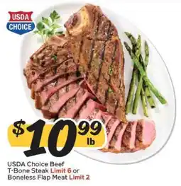 Winn Dixie USDA Choice Beef T-Bone Steak offer