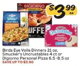 Winn Dixie Birds Eye Voila Dinners, Smucker's Uncrustables, Digiorno Personal Pizza offer