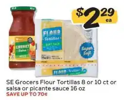 Winn Dixie SE Grocers Flour Tortillas or Salsa offer