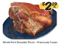 Winn Dixie Whole Pork Shoulder Picnic offer