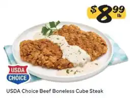Winn Dixie USDA Choice Beef Boneless Cube Steak offer