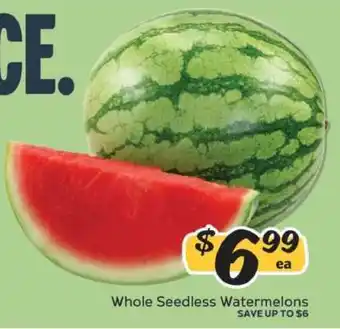 Winn Dixie Whole Seedless Watermelons offer