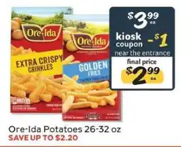 Winn Dixie Ore-Ida Potatoes 26-32 oz offer