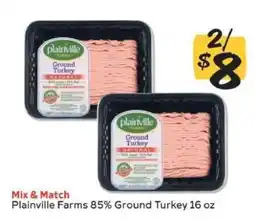 Winn Dixie Plainville Farms 85% Ground Turkey offer