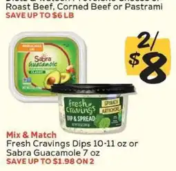 Winn Dixie Fresh Cravings Dips or Sabra Guacamole offer