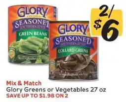 Winn Dixie Glory Greens or Vegetables offer