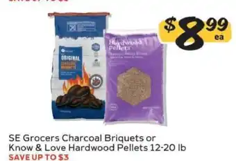 Winn Dixie SE Grocers Charcoal Briquets or Know & Love Hardwood Pellets offer