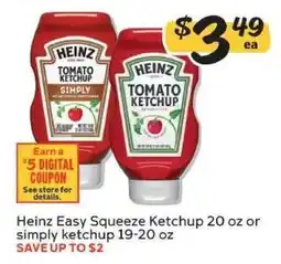 Winn Dixie Heinz Easy Squeeze Ketchup offer