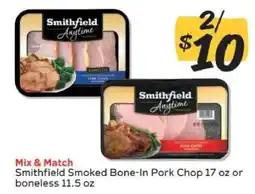 Winn Dixie Smithfield Smoked Bone-In Pork Chop offer