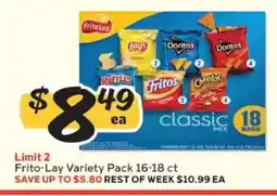 Winn Dixie Frito Lay Variety Pack offer