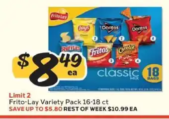 Winn Dixie Frito Lay Variety Pack offer