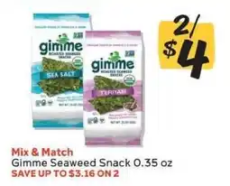 Winn Dixie gimme Seaweed Snack offer
