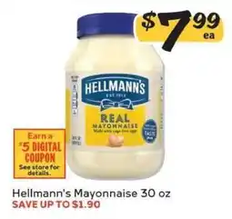 Winn Dixie Hellmann's Mayonnaise offer