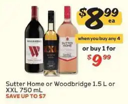 Winn Dixie Sutter Home or Woodbridge offer