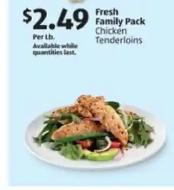 Aldi Fresh Family Pack Chicken Tenderloins offer