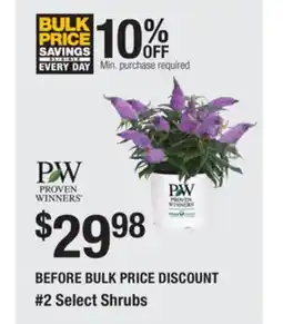 The Home Depot 2 Select Shrubs offer