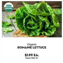 Bristol Farms Organic ROMAINE LETTUCE offer