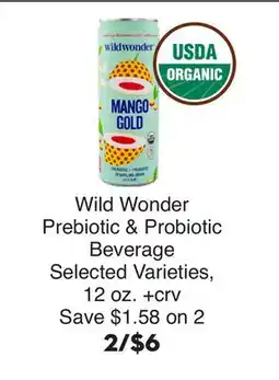 Bristol Farms Wild Wonder Prebiotic & Probiotic Beverage offer