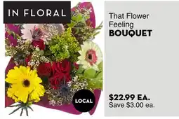 Bristol Farms That Flower Feeling BOUQUET offer