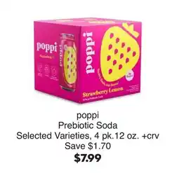 Bristol Farms poppi Prebiotic Soda offer